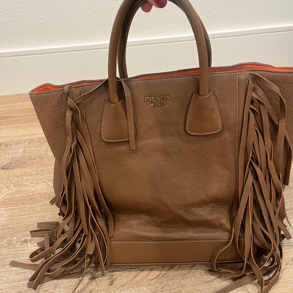 Prada cervo fringe camel bag - Picture 3 of 11